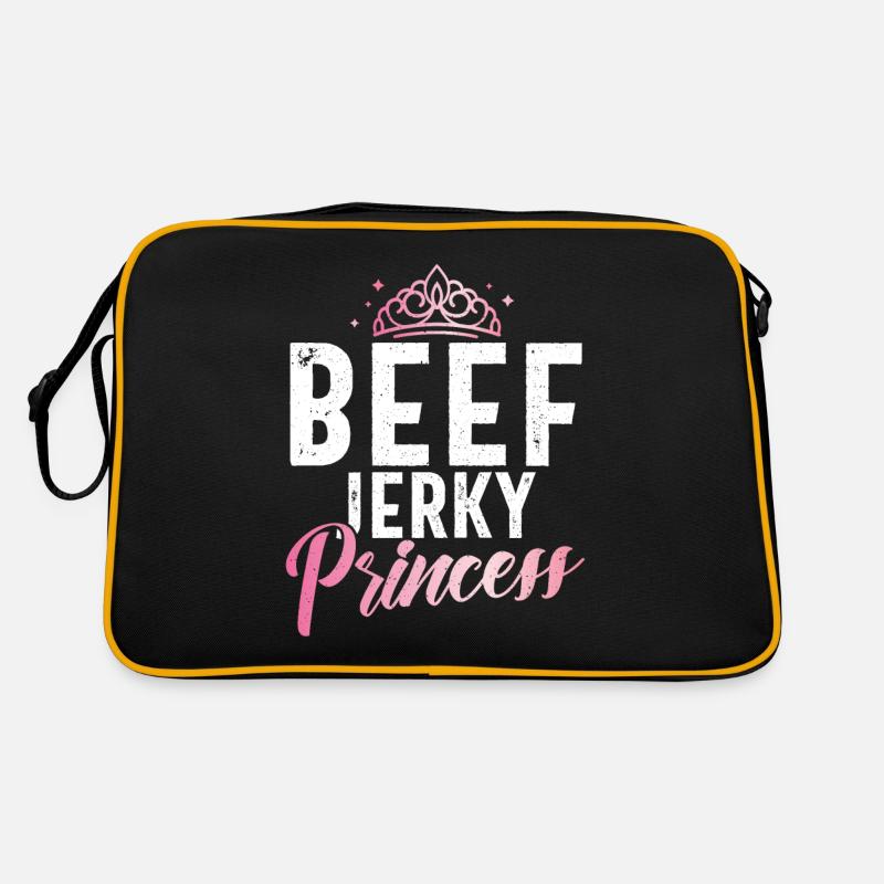 Beef Jerky Geschenk Beef Jerky Liebhaber Retro Tasche