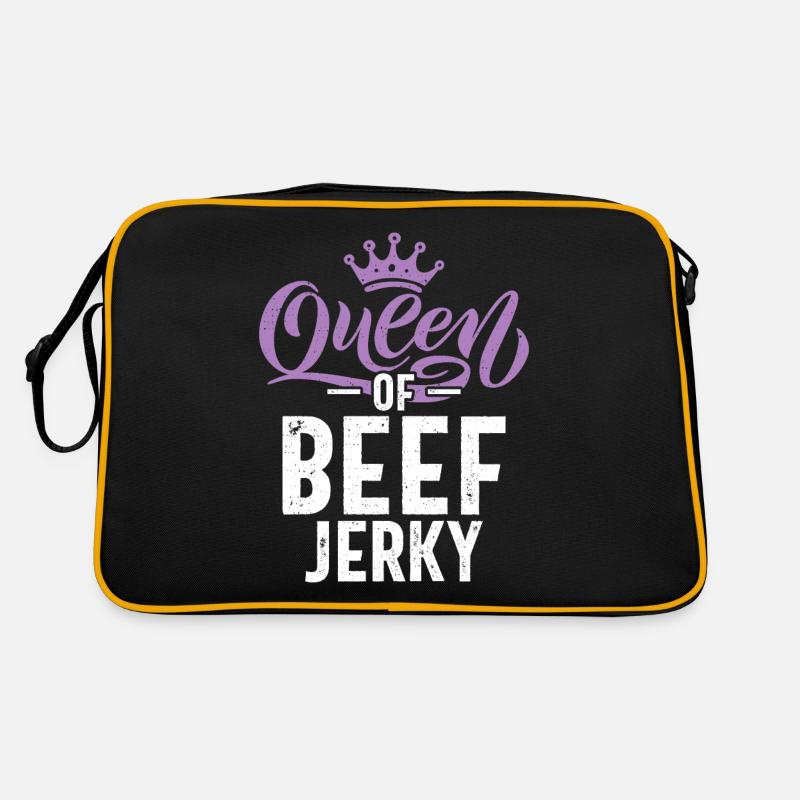 Beef Jerky Geschenk Beef Jerky Liebhaber Retro Tasche