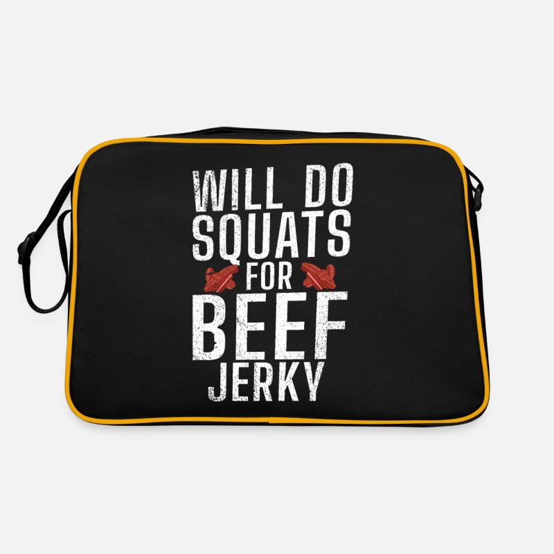Beef Jerky Geschenk Beef Jerky Liebhaber Retro Tasche