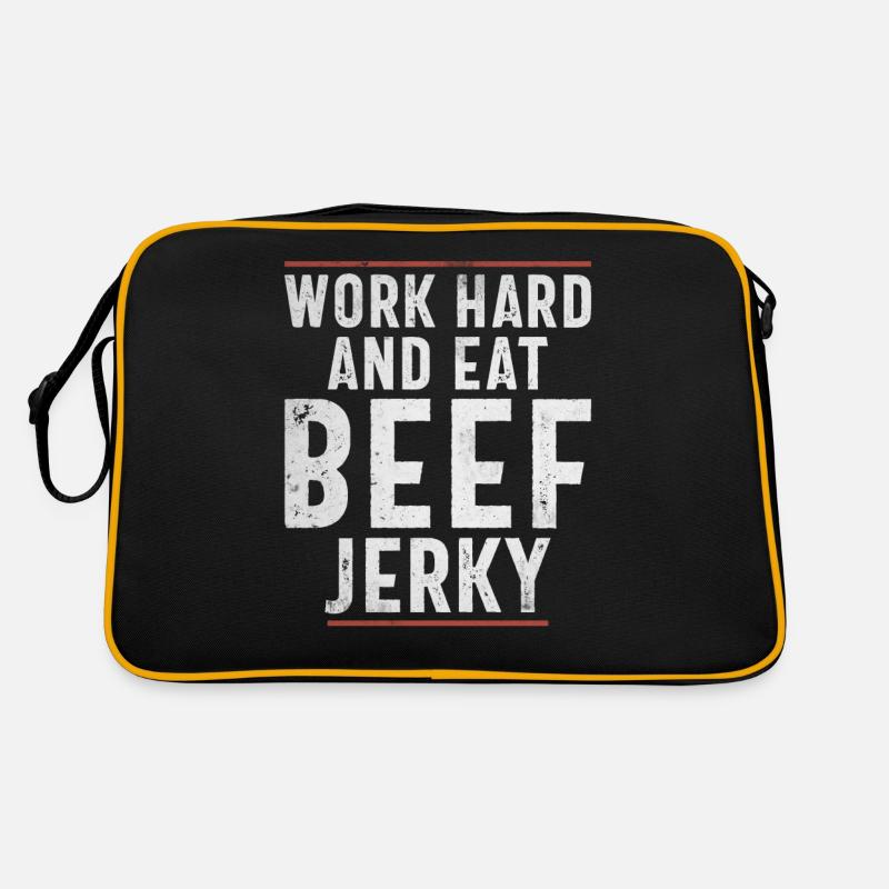 Beef Jerky Geschenk Beef Jerky Liebhaber Retro Tasche