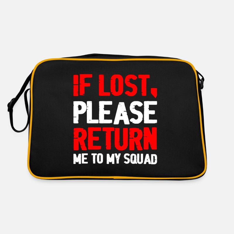 If Lost, Please Return Me To My Squad 2 Retro Bag