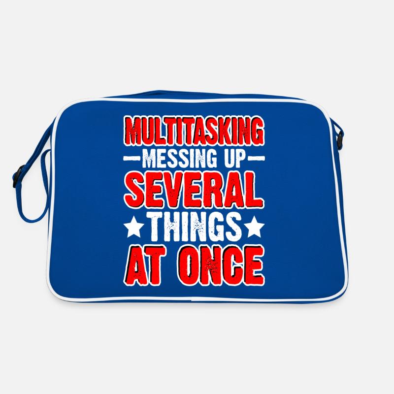 Multitasking, Messing Up Several Things At Once Retro Bag