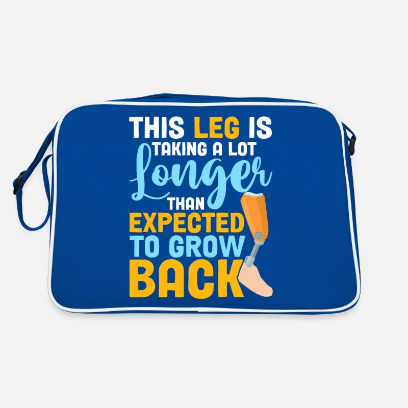 This leg speaks much longer - prosthetic leg Retro Bag