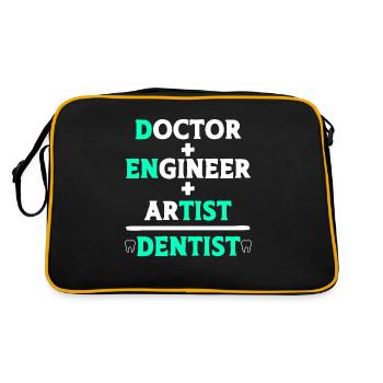 Docteur Ingénieur Artiste Dentiste Hygiéniste dentaire Ki - Sac Retro - noir/or - Dos