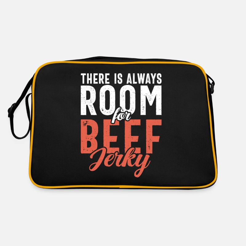 Beef Jerky Geschenk Beef Jerky Liebhaber Retro Tasche