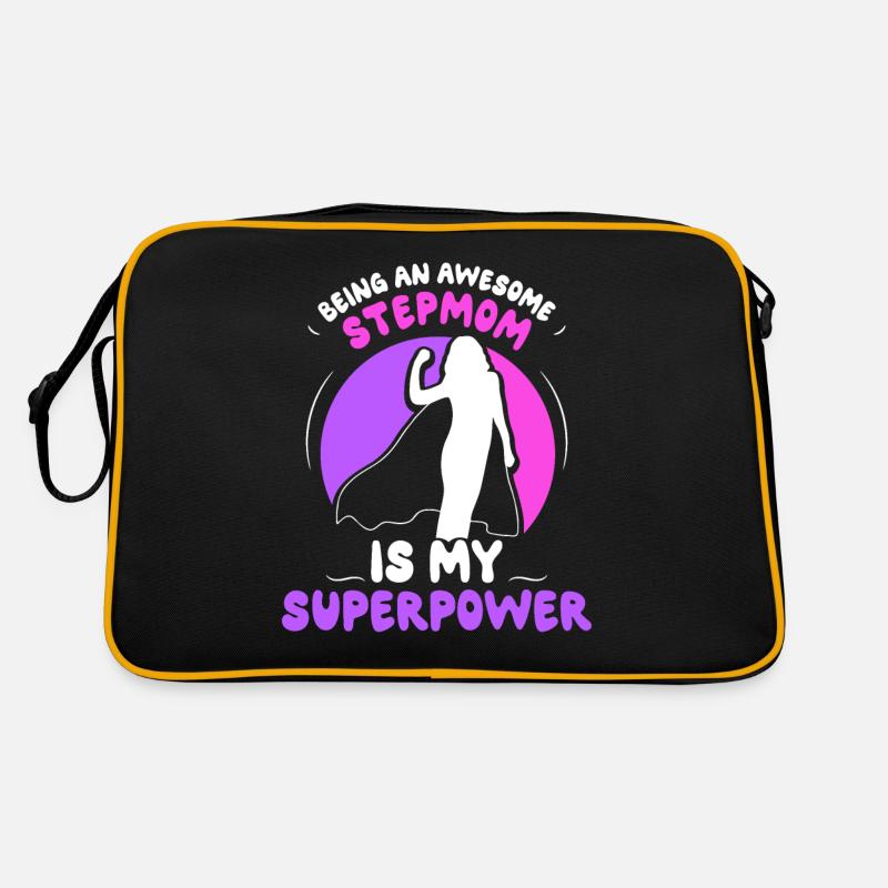 Eine Großartige Stiefmutter Zu Sein Ist Superkraft Retro Tasche