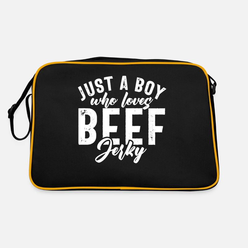 Beef Jerky Geschenk Beef Jerky Liebhaber Retro Tasche