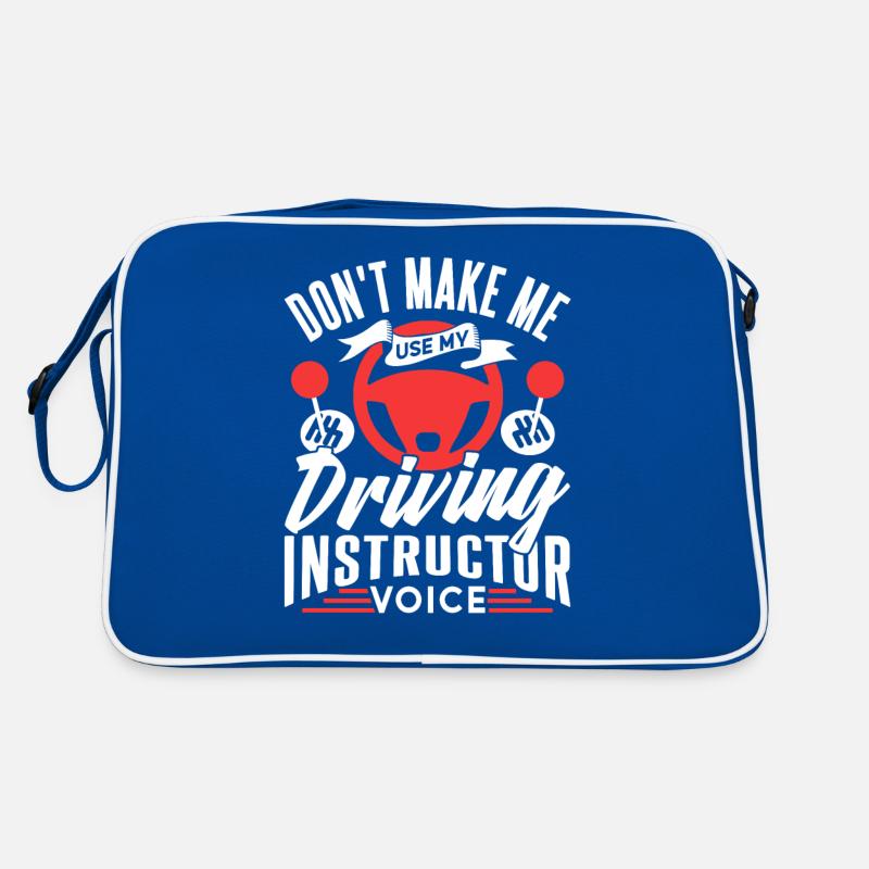 Ma voix d’instructeur de conduite Profession de moniteur de conduite Sac Retro
