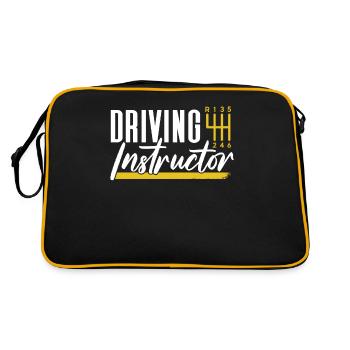 Moniteur d’auto-école École de conduite Apprenant leçon de conduite - Sac Retro - noir/or - Dos