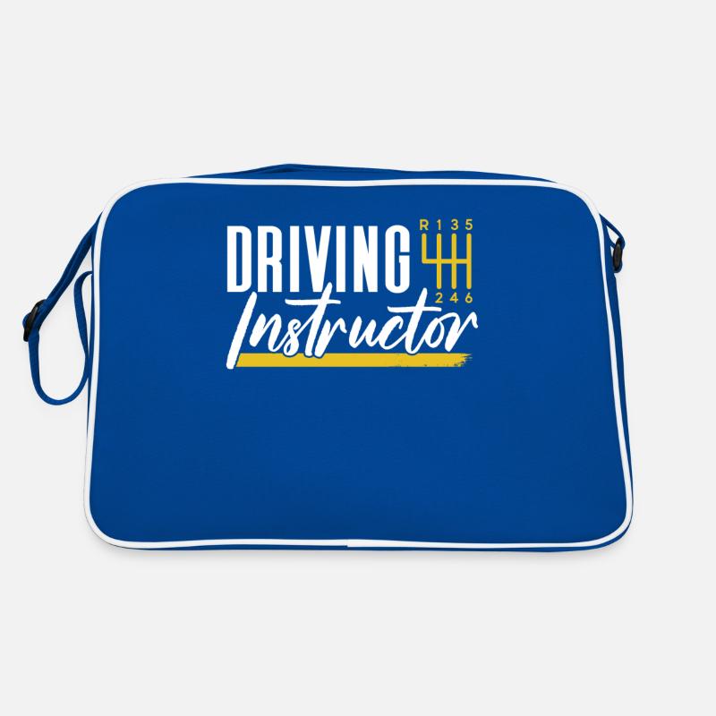 Driving instructor Driving school Learner driving lesson Retro Bag