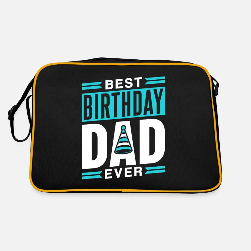 Bester Geburtstag Papa Vater Papi Party Retro Tasche