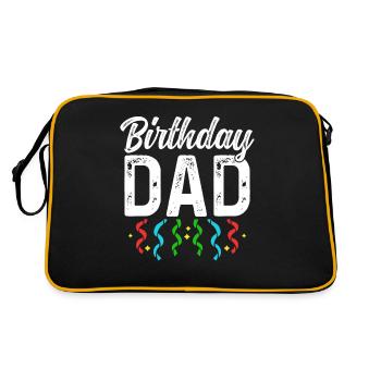 Anniversaire Papa Party Papa Papa Papa Papa Papa - Sac Retro - noir/or - Dos