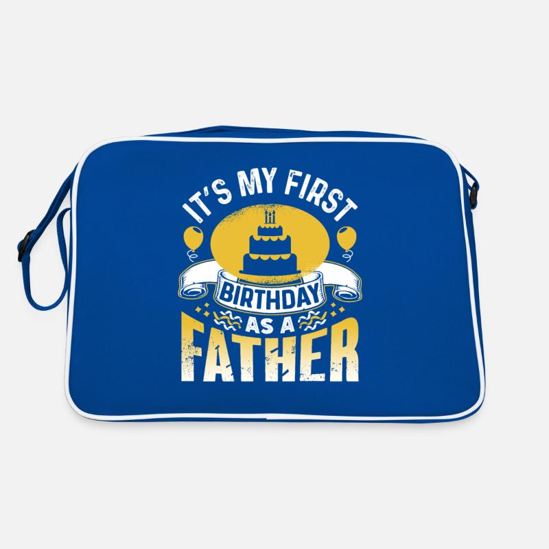 Es Ist Mein Erster Geburtstag Als Vater Papi Papa Retro Tasche