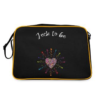 Carnival Confetti Pregnant Jeck Costume Replacement - Retro Bag - black/gold - Back