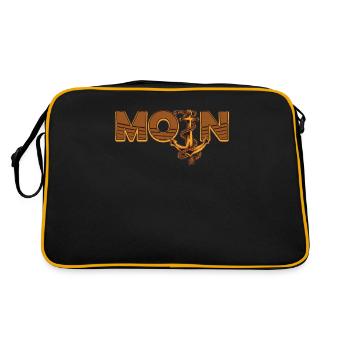 Moin - Dialecte d’ancrage Mer du Nord Moin Moin - Sac Retro - noir/or - Dos