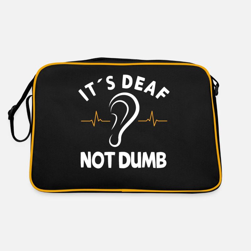 Hearing impaired Deaf hearing aid Retro Bag