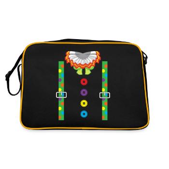 Clown Costume Disguise Clown - Retro Bag - black/gold - Back