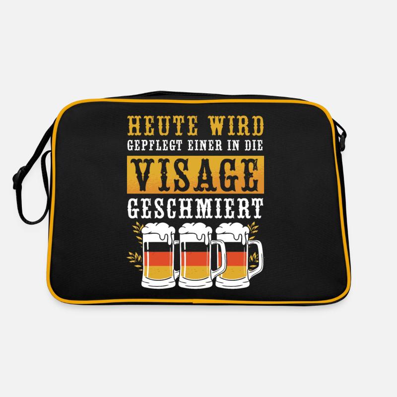 Heute wird gepflegt einer in die Visage Retro Tasche