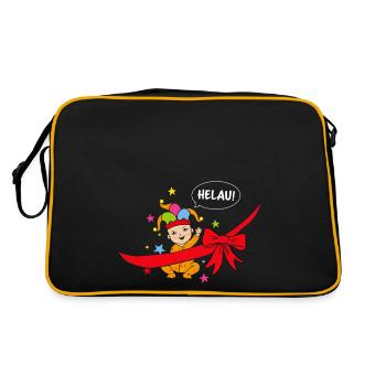Helau Pregnancy Expectant Mother Carnival - Retro Bag - black/gold - Back