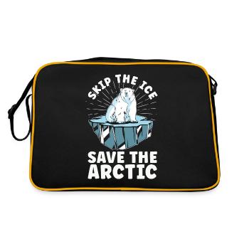 Réchauffement climatique Sautez la conscience de l’environnement de glace - Sac Retro - noir/or - Dos
