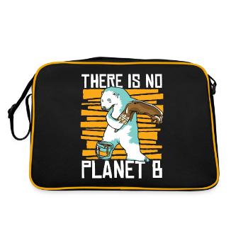 Réchauffement climatique Il n’y a pas de planète B Changement climatique - Sac Retro - noir/or - Dos