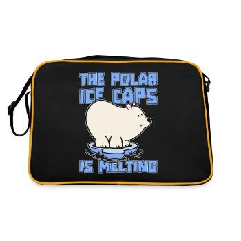 Global Warming The Polar Ice Caps Science Activism - Retro Bag - black/gold - Back