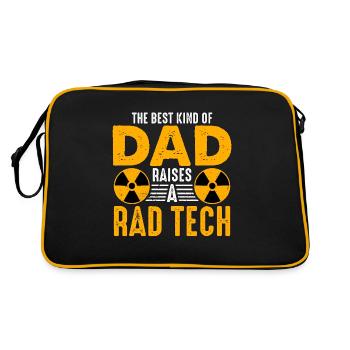 X-ray Tech Le meilleur technicien en radiologie de technologie de roue pour enfants - Sac Retro - noir/or - Dos