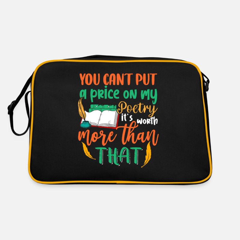- Dichter Poesie Retro Tasche