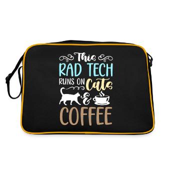 Technologie de rayons X Cette technologie Rad exécute un technicien squelette - Sac Retro - noir/or - Dos
