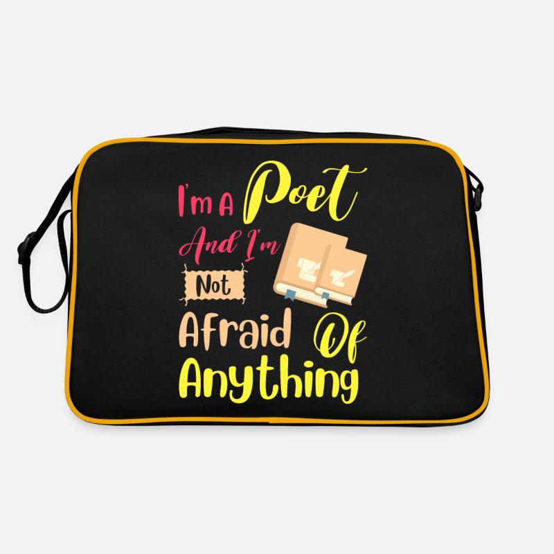 Ich bin ein Dichter und ich habe vor nichts Angst Retro Tasche
