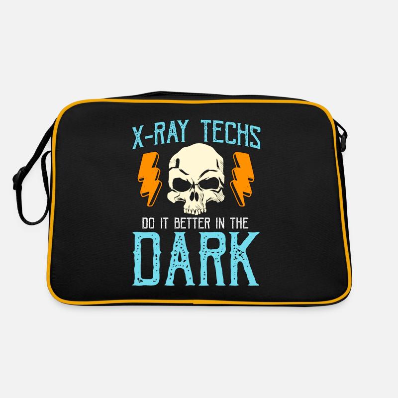 X-Ray Techs Do It Better Skeleton X-ray Technician Retro Bag