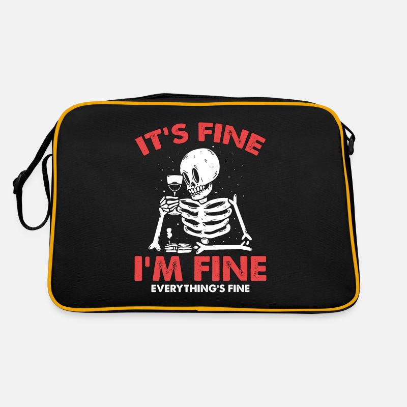 X-Ray Techs It's Fine I'm Fine Radiologist Lovers Retro Bag