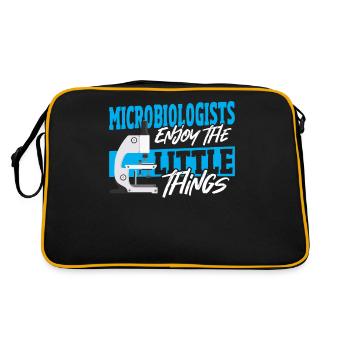 Microbiologists Enjoy The Little Things - Retro Bag - black/gold - Back