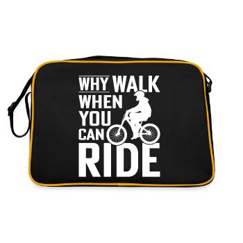 Cyclist Life Cycling Race Cyclocross Liebha - Retro Bag - black/gold - Back