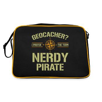 Explorer Geocaching Geography Traveller - Retro Bag - black/gold - Back