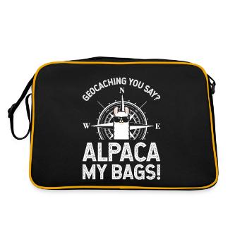 Geography Explorers Geocaching Travelers - Retro Bag - black/gold - Back