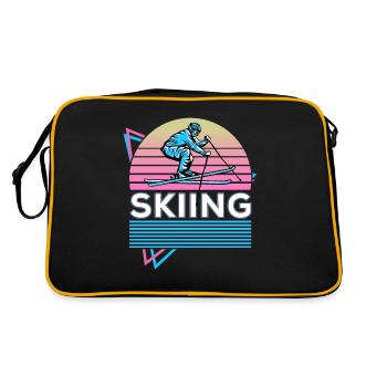 Sportswear Skiers Ski Lifestyle Winter Ges - Retro Bag - black/gold - Back