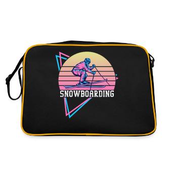 Sports d’hiver Vêtements Snowboarder Snowboarding Lif - Sac Retro - noir/or - Dos