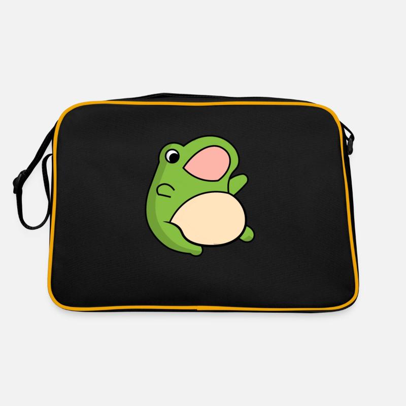 Frosch Comic Zeichnung Lustig Retro Tasche