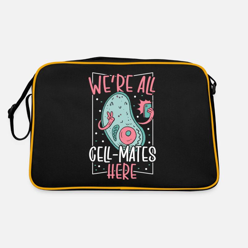 We’re All Cell-Mates Here Microbiology Retro Bag