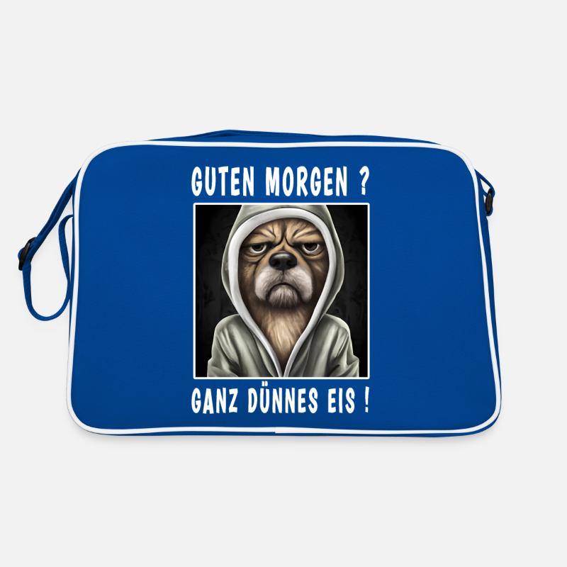 Guten Morgen ganz dünnes Eis Retro Tasche