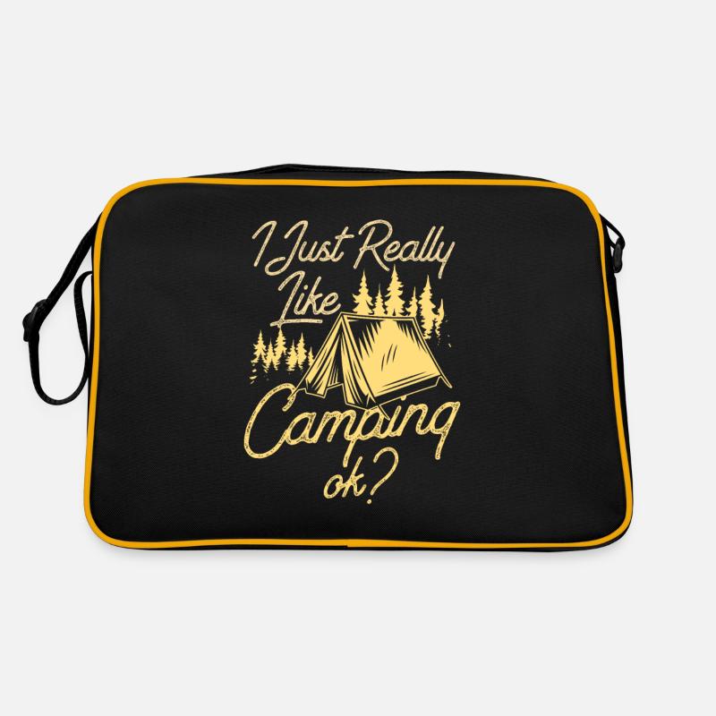 Ich Mag Camping Einfach Sehr Ok Campen Camper Retro Tasche