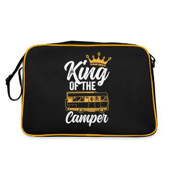King of Campers Camping Camp - Retro Bag - black/gold - Back
