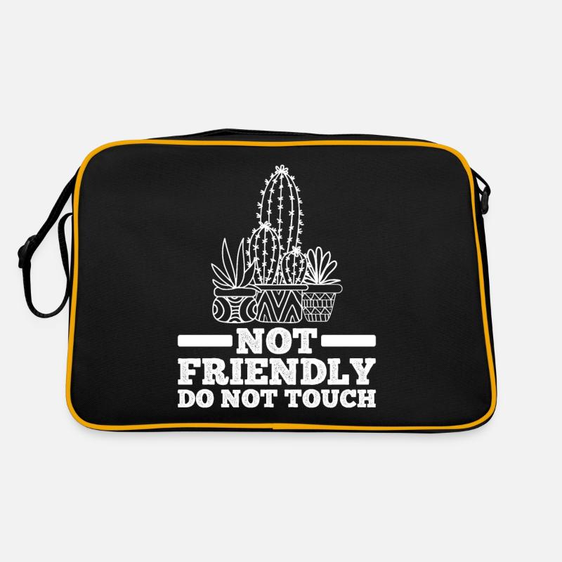 Pas amical, ne touchez pas 15 Sac Retro