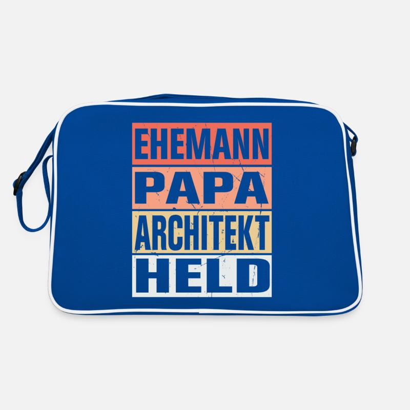 Architekt Vater Ehemann Held Retro Tasche