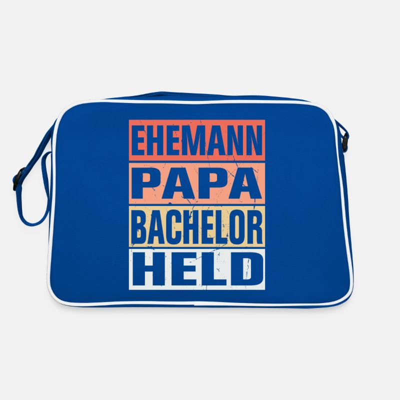 Bachelor Vater Ehemann Held Retro Tasche