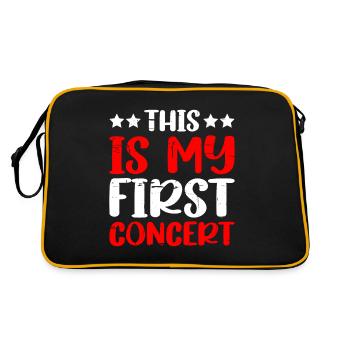 This Is My First Concert 44 - Retro Bag - black/gold - Back