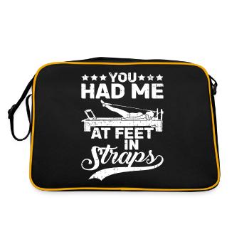 You Had Me At Feet In Straps 14 - Retro Bag - black/gold - Back