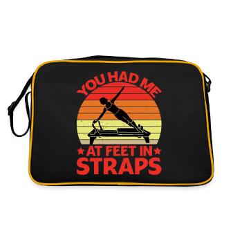 You Had Me At Feet In Straps 15 - Retro Bag - black/gold - Back