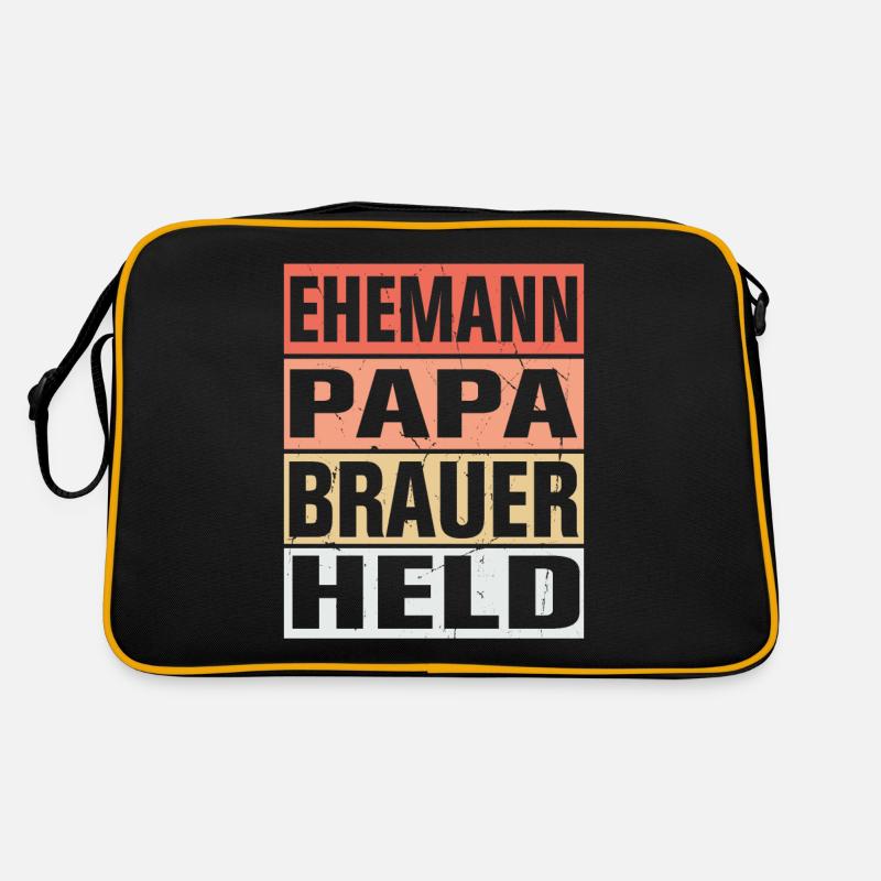 Brauer Vater Ehemann Held Retro Tasche